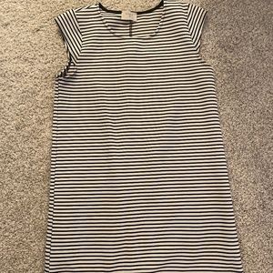 Women’s Everly brand black and white striped dress